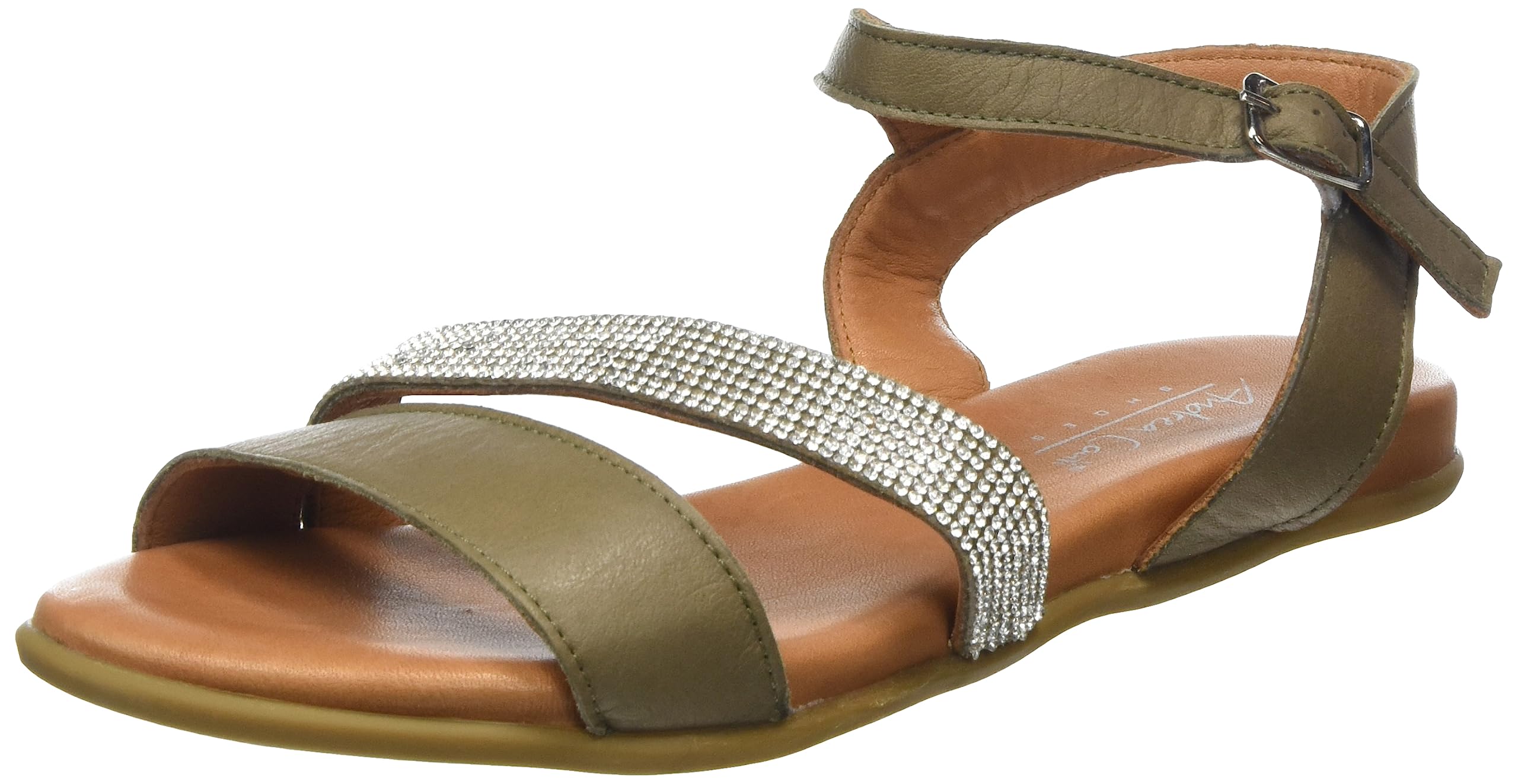 Andrea Conti Women's Sandals, Elm Wood, 8.5 UK