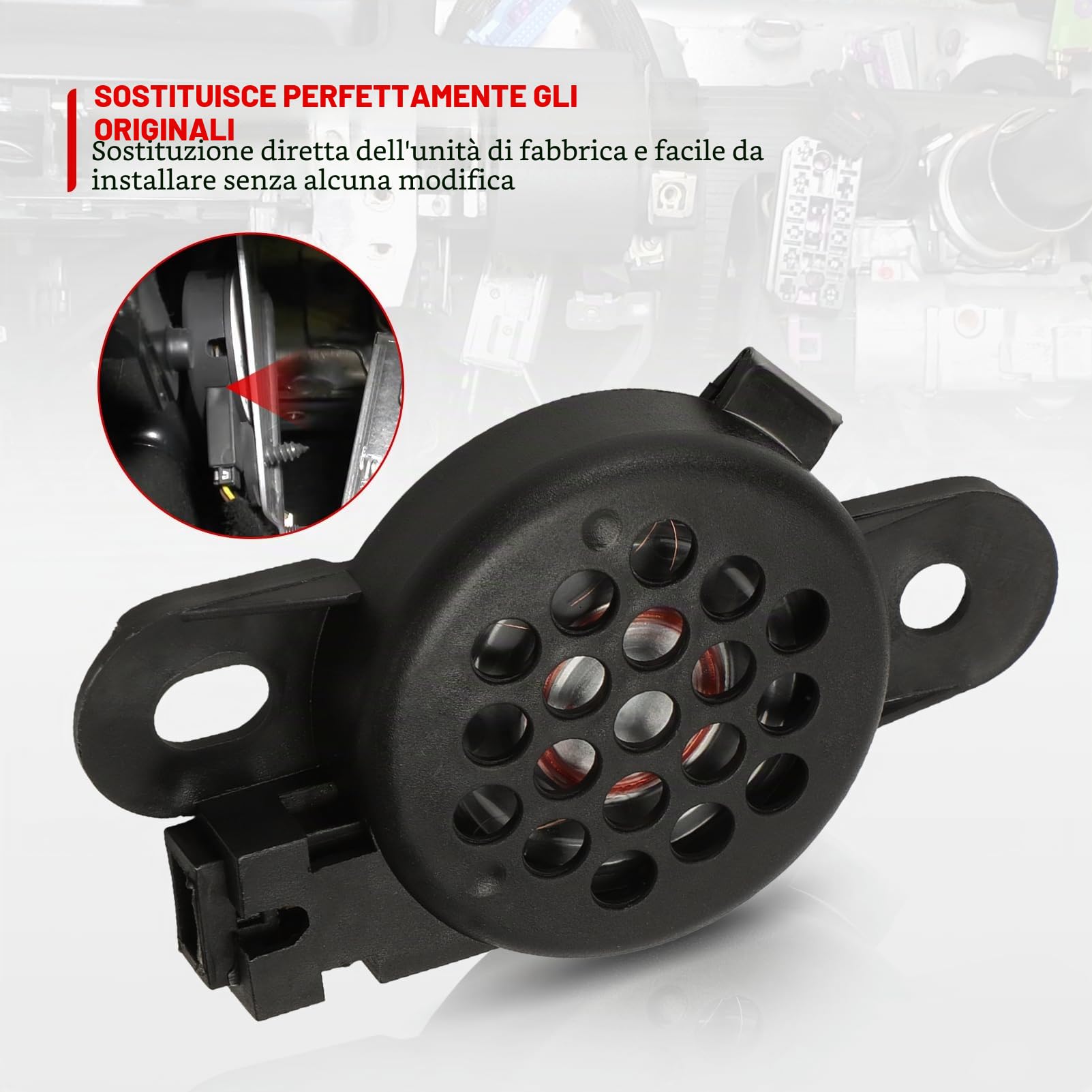 Buzzer di avviso per auto, Pdc, retromarcia, per parcheggio, 8E0919279, adatto per Skoda Seat VW Audi