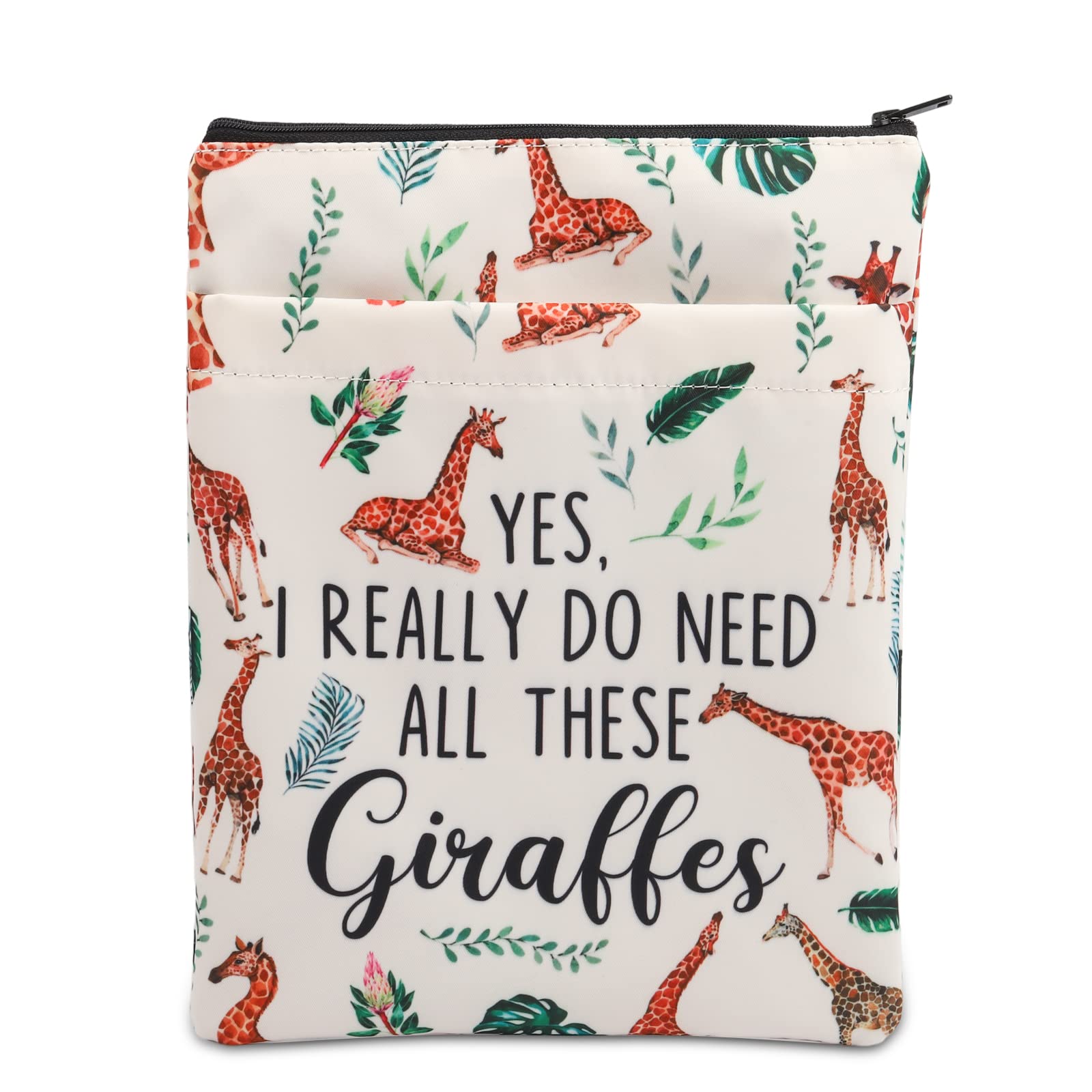 Regalo giraffa amante animali, PLITI I Really Do Need All These Giraffes Book Sleeve per donne