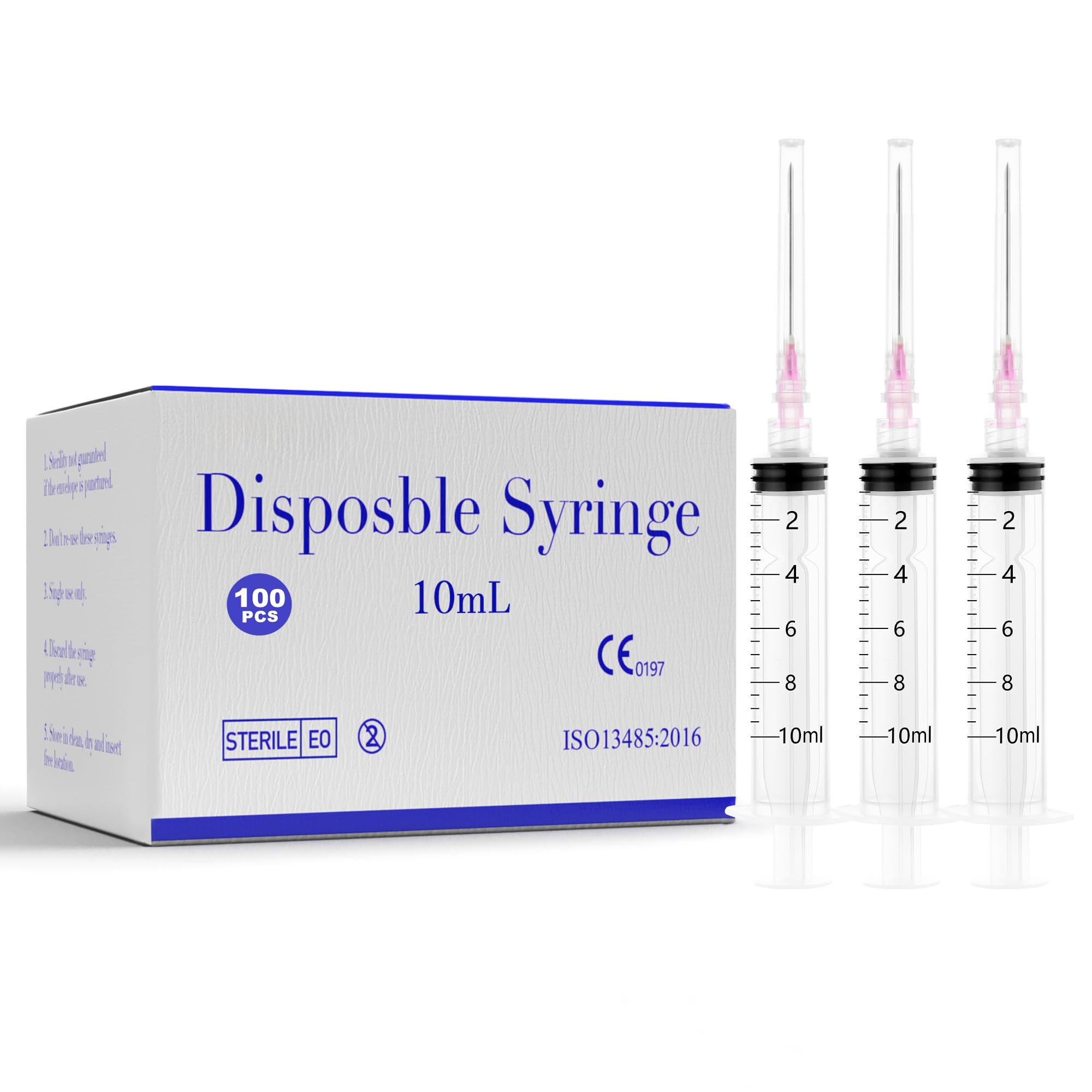 Disposable 1mL Luer Lock Syringe 25G 1 inch for Scientific Lab Use, Individually Wrapped, Box of 100 — Amazon image 11