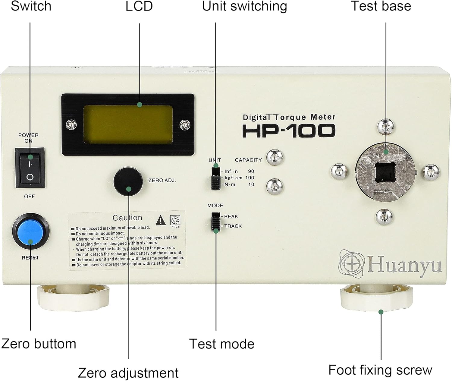 Buy Huanyu Digital Torque Meter HP100 Torque Gauge Portable Torsion