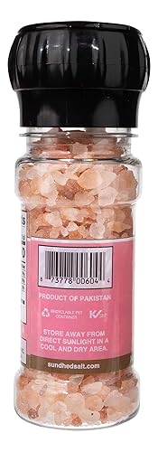 Miniatura 8 de Sundhed Sal gourmet rosa del Himalaya curso en molinillo  390 gramos 1375 oz  Sal natural de roca para condimentos  Keto Friendly y Kosher Certified