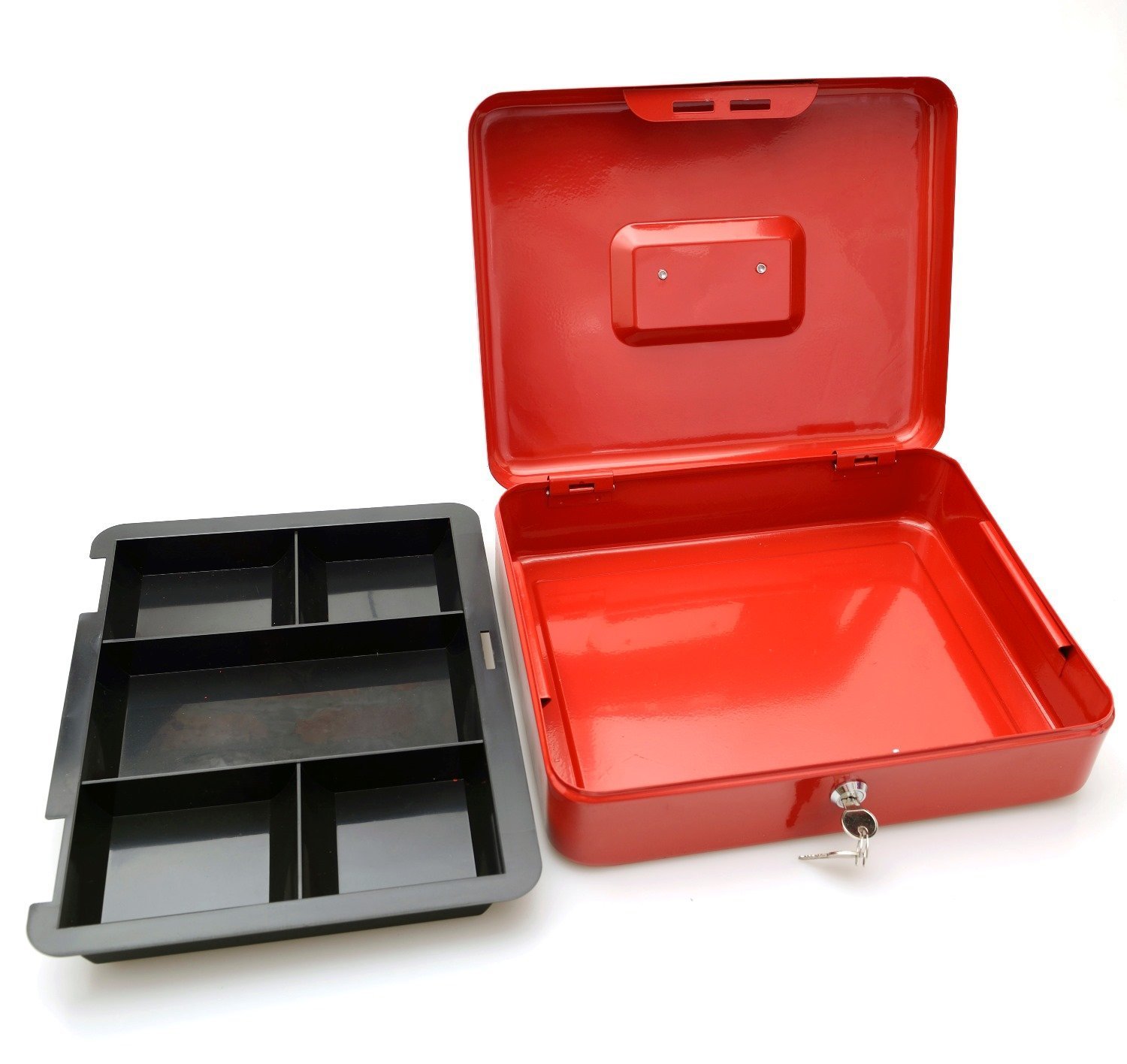 Gptech Metal Cash Box Safe High European Quality Gp Tech (Black ) 200 X 160 X 90 Mm