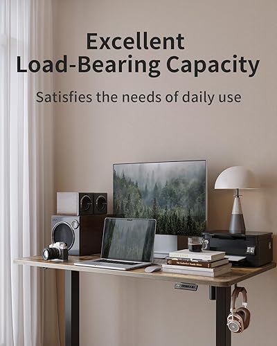 Miniatura 214 de FEZIBO - Escritorio eléctrico ajustable para trabajar sentado o de pie, 40 x 24 pulgadas, para oficina en casa, escritorio ergonómico para Negro