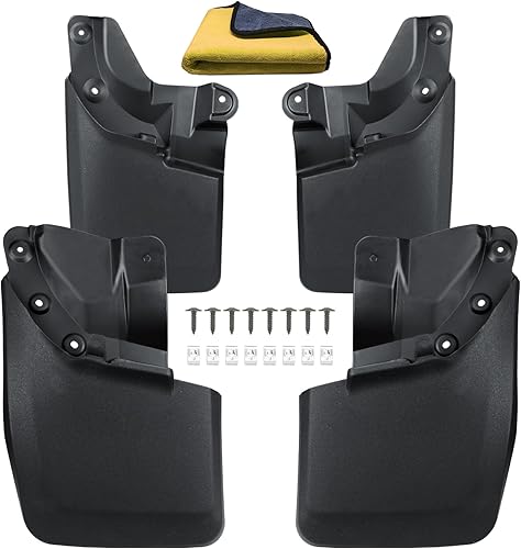 Aletas de barro compatibles con Toyota Tacoma 2023-2016 (con guardabarros), protectores contra salpicaduras, protector de neumáticos no es