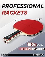 Vista 7 de Ping Pong Paddles with Balls - Better Control & Sticky Inverted Rubber - Table Tennis Paddles Set for Indoor & Outdoor