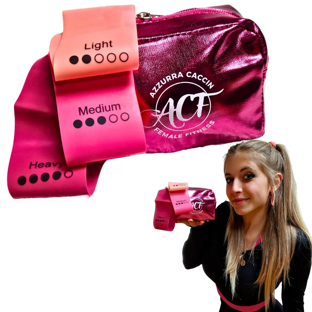 GAME START GYM Scheda di Allenamento per donne completa di set di bande elastiche | Total Body e Microcircolo