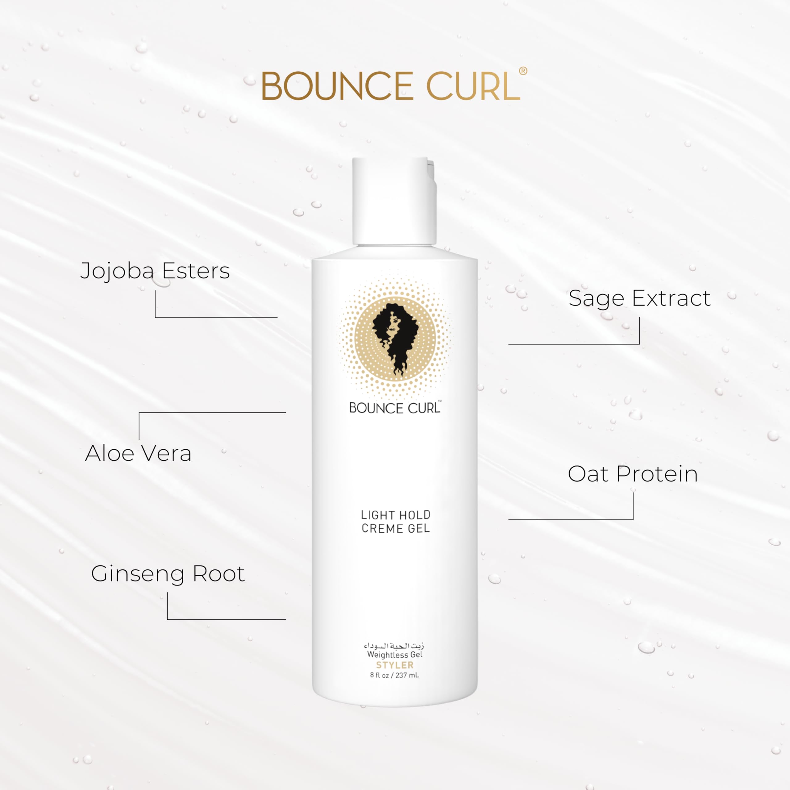 Bounce Curl Light Hold Creme Gel for All Curl Types