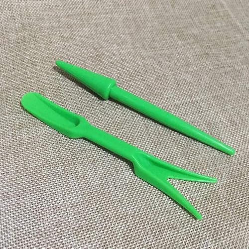 Miniatura 7 de DOITOOL - 10 herramientas de trasplante de semillero para jardín y 10 dibberas para plantar y trasplantar para balcón (color al azar)