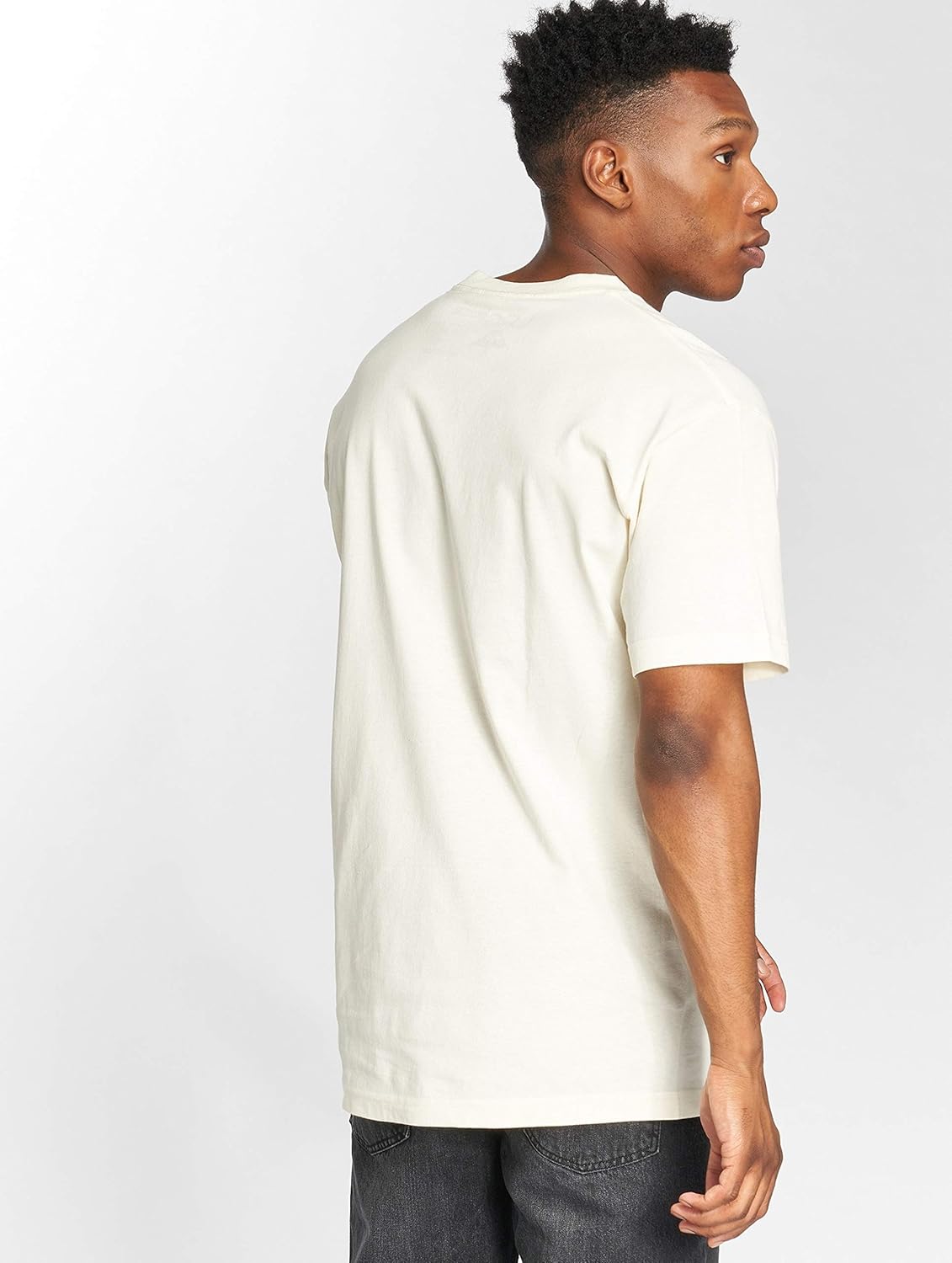 LRG Men's Brushed Lion T Shirt, Cream, M