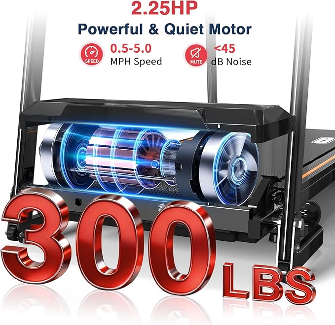 Caminadora Eléctrica Plegable con Inclinación Manual 2% - Negra miniatura 8