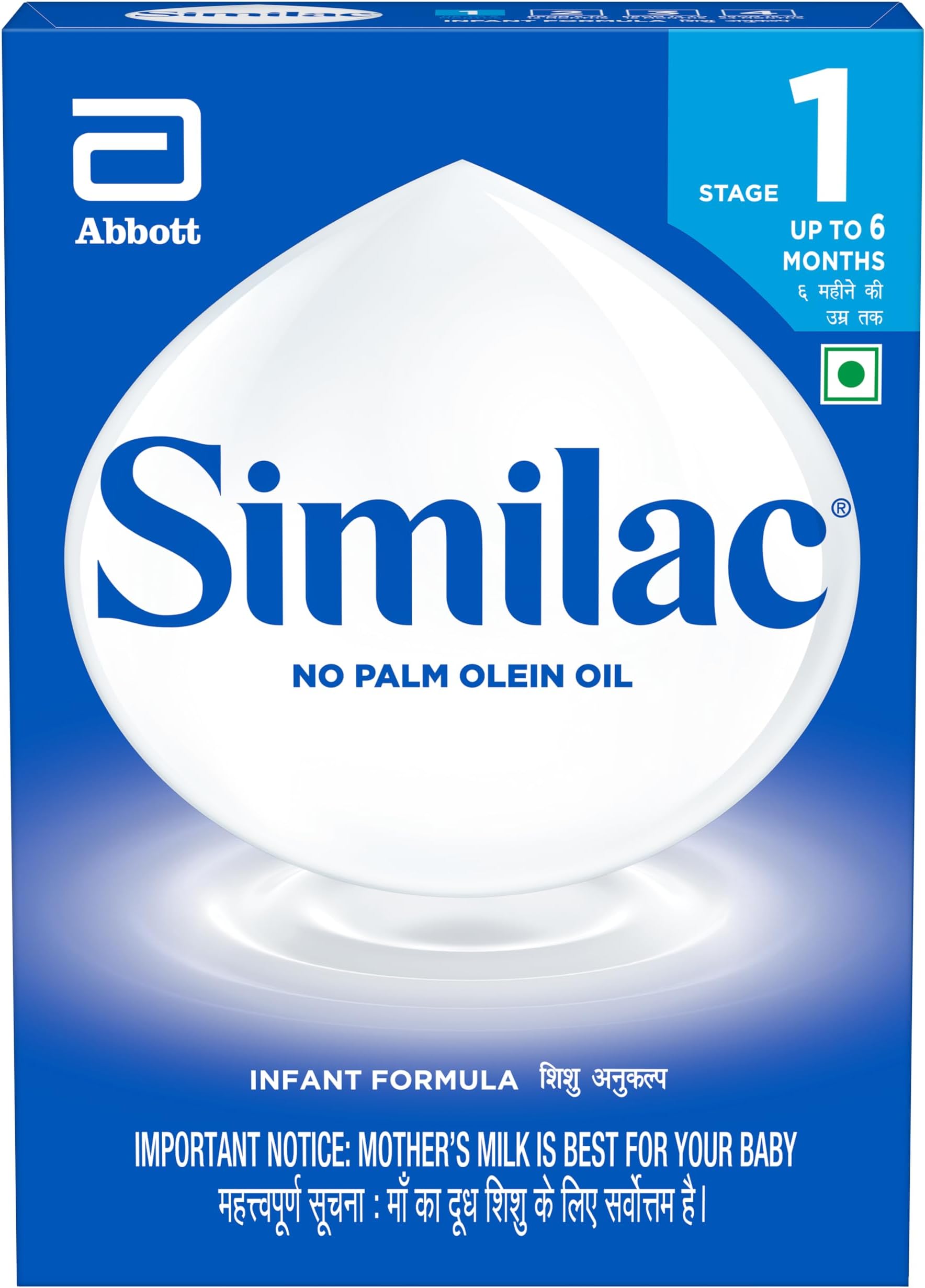 Infant Formula Stage 1, Up To 6 Months, 400G Box, No Palm Olein Oil, Immune System And Bone Development Powder