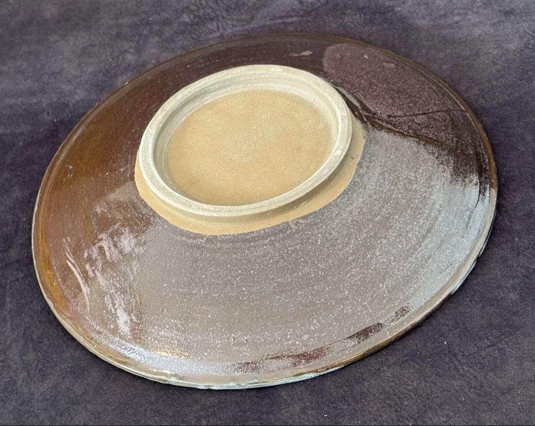 藤岡周平 伊賀 刻文 楕円皿 共箱 藤岡周平 伊賀 刻文 楕円皿 共箱 2025