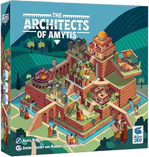 The Architects of Amytis | 2 Player Tile Placement Strategy Board Game | Compete to Build The Best City of Babylon for Queen Amytis | Takes Only 5 Minutes to Learn | Ages 10+ | 2 Players | 30 Min
