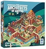 The Architects of Amytis | 2 Player Tile Placement Strategy Board Game | Compete to Build The Best City of Babylon for Queen Amytis | Takes Only 5 Minutes to Learn | Ages 10+ | 2 Players | 30 Min