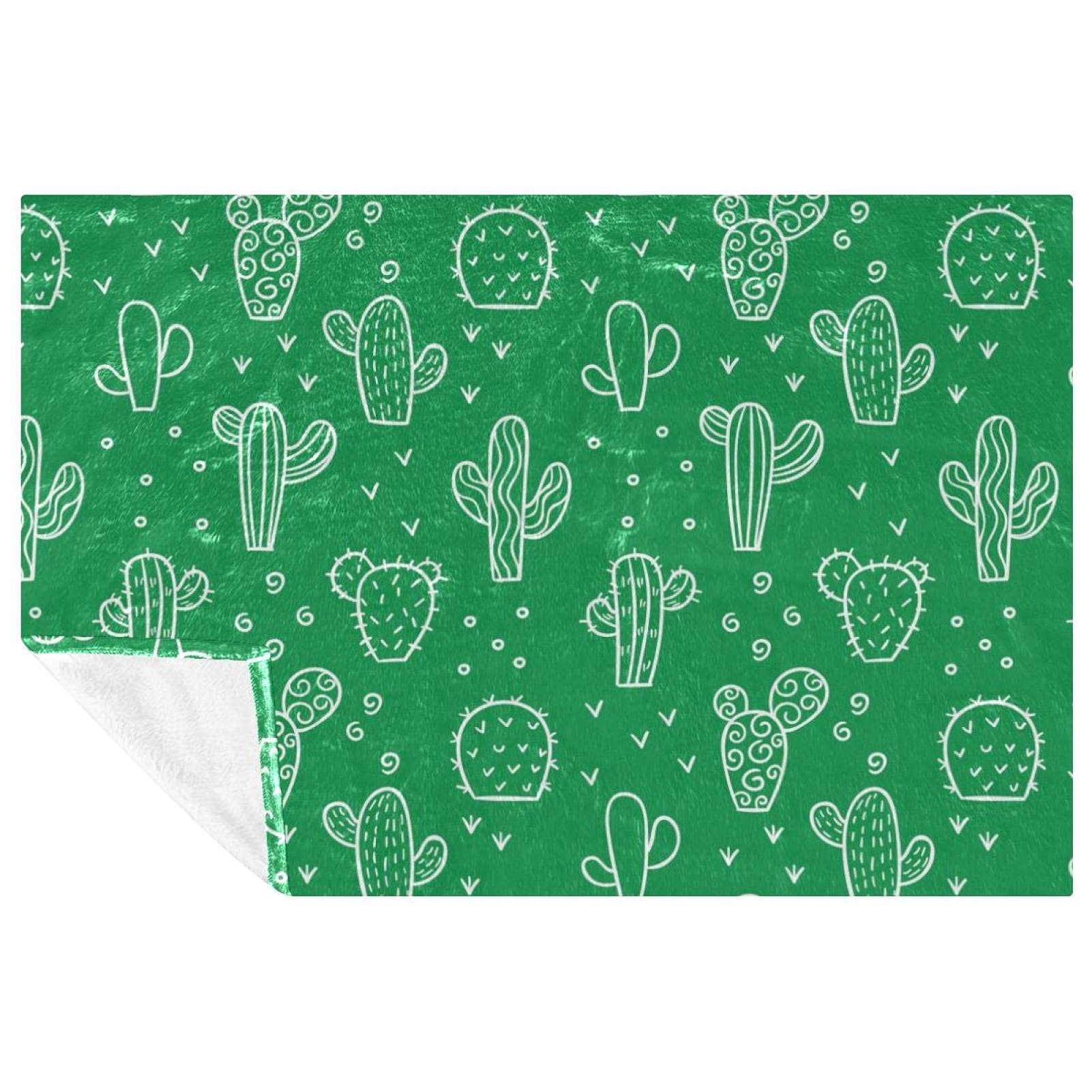 Couverture douce cactus pour lit et canapé : votre allié cocooning