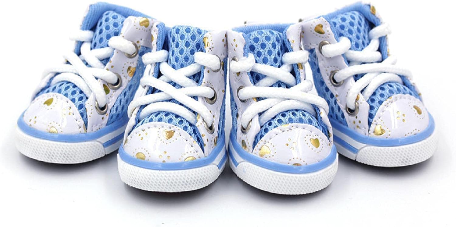 Pet Shoes Summer Casual Breathable mesh Dog Shoes Teddy Bichon Chihuahua Small Dog Booties