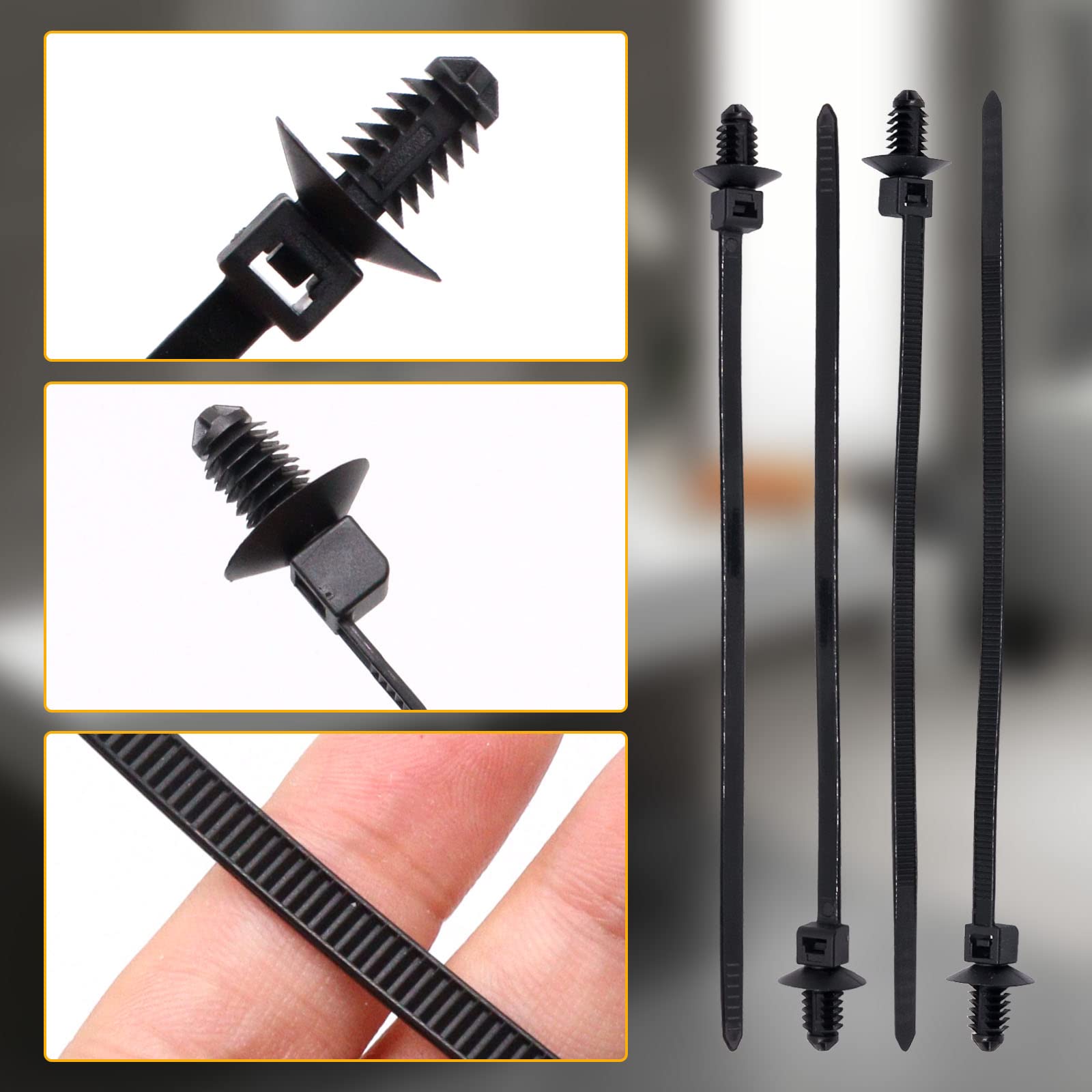 Nearockle Weihnachtsbaum Silikon Kabelbinder Wieder Produktbild-Vorschau 4