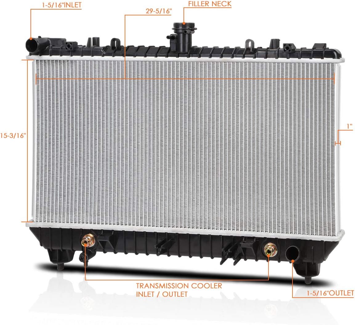 DPI-13142 OE Factory Style Aluminum Core Radiator Compatible with 10-11 Chevy Camaro 6.2L SS AT