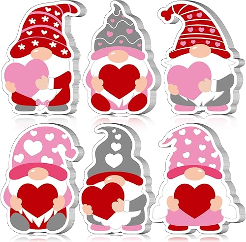 Zonon 90 piezas de recortes de corazón de gnomo, decoración de tablón de anuncios para oficina, aula, fiesta, tablón de anuncios, pizarra de pared,