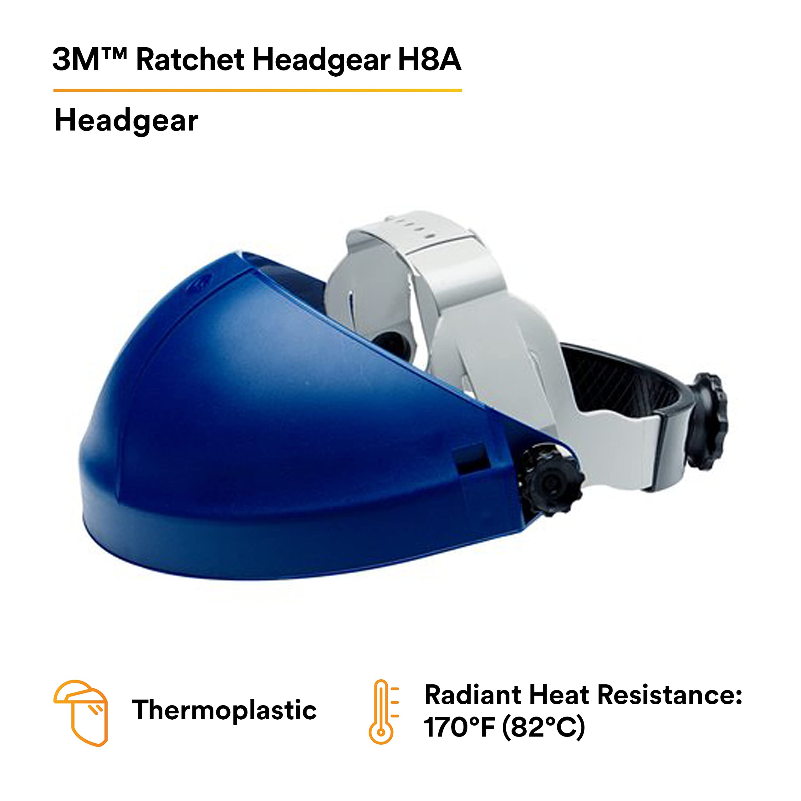 3M - CAS82501-00000 MMM8250100000 Tuffmaster Deluxe Copricapo con regolazione a cricchetto
