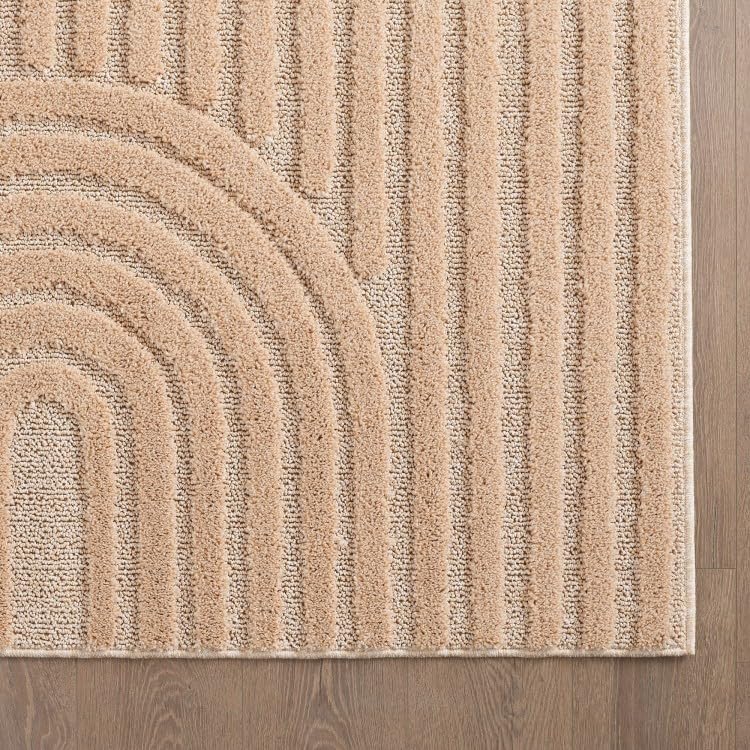Tapis de salon antidérapant en jute rose contre les sols glissants