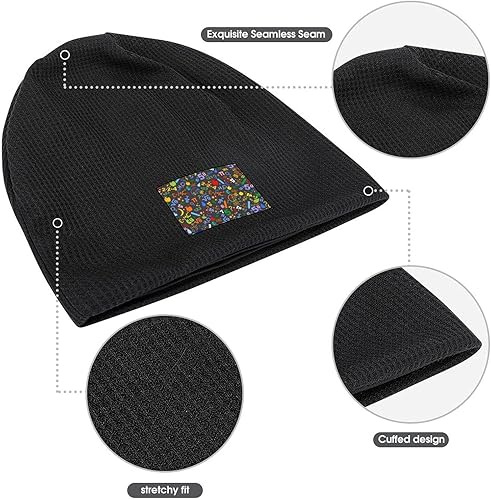 Miniatura 3 de Mathematics Formulas Science Beanie Hat Thick Warm Skull Cap Pullover Cuffed Cap for Men Women