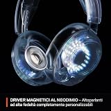 SteelSeries Arctis Nova 5 Bianco - Cuffie gaming wireless multi-sistema - Driver magnetici al neodimio - 100+ preset audio - Batteria 60 HR - 2,4GHz o BT - Microfono ClearCast Gen2.X - PC, PS5 - 6