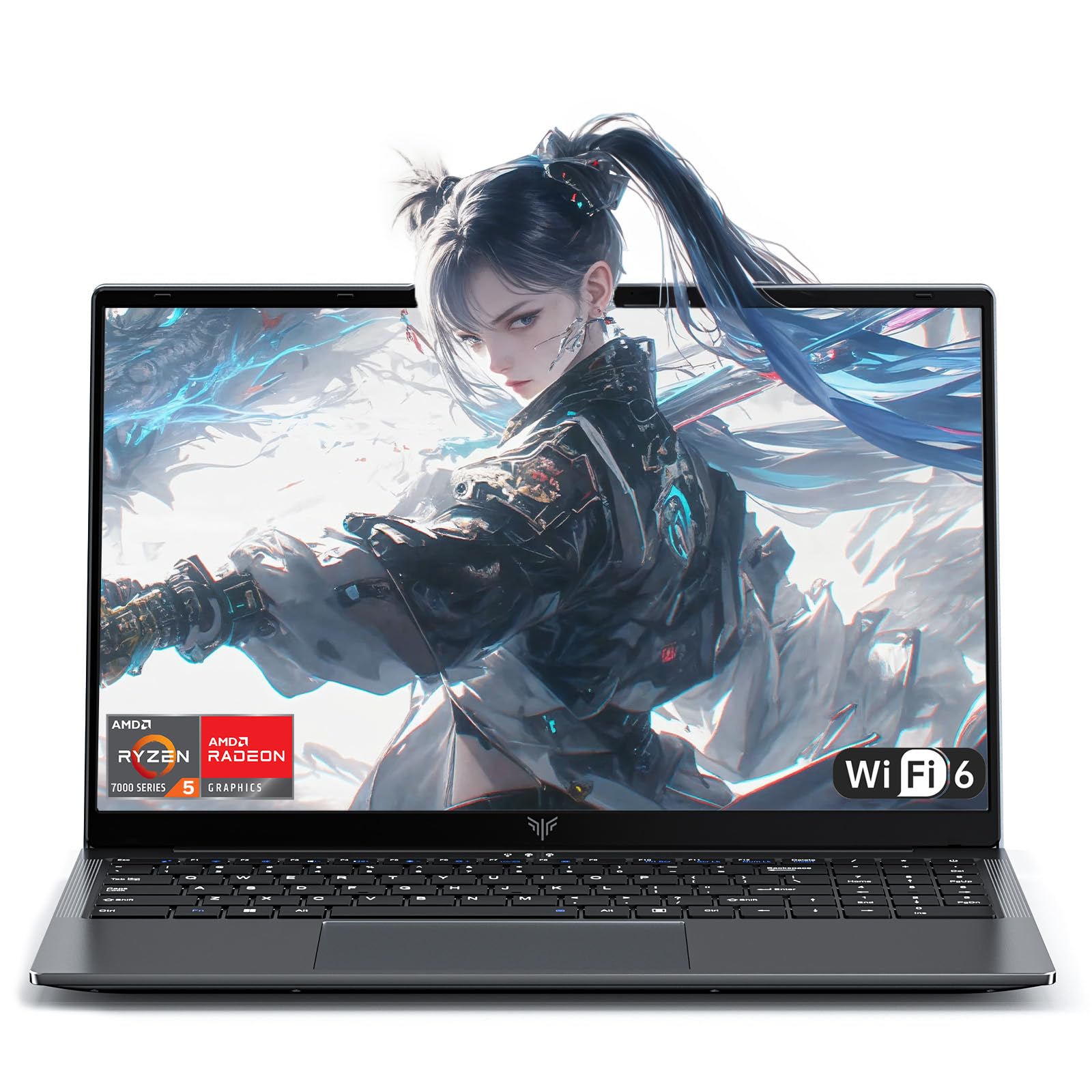 Tivique PC Portatile 15.6" FHD 1920x1080,Ryzen 5 7430U Processore Fino a 4.3GHz Gaming Laptop 16GB RAM DDR4 * 2.512GB M.2 SSD Laptop,BT5.0, USB3.2,HDMI,Type-C,54.7 Wh Batteria,WiFi 6.0