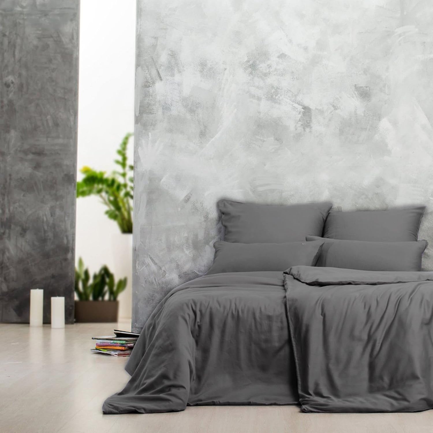 Sei Design Bettset – 2teilig Bettgarnitur – 135×200 + 80×80 aus 100% Mako Satin Baumwolle