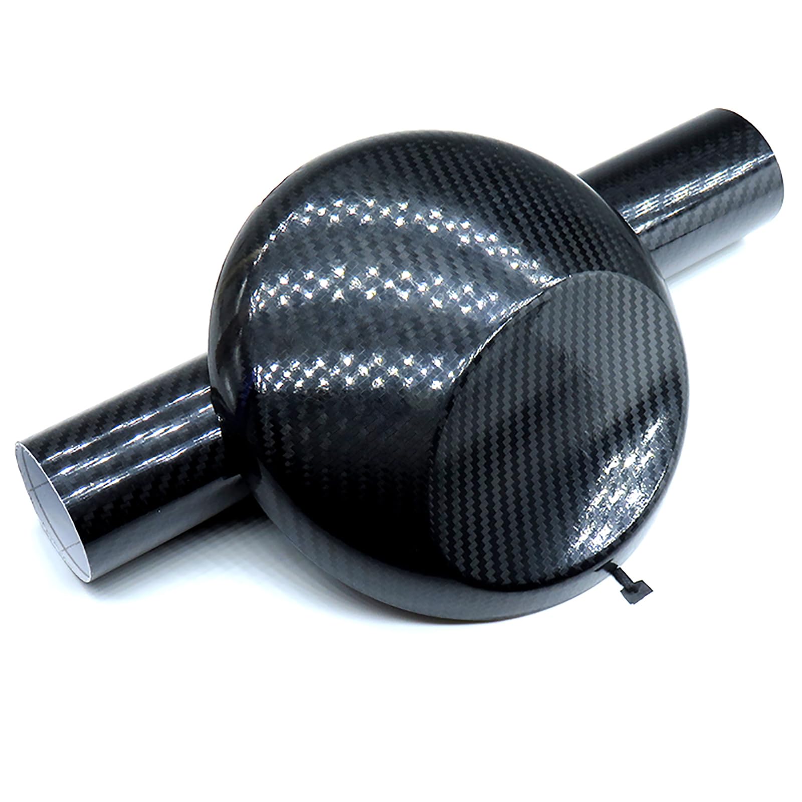 PUAISJN Carbon Fiber Vinyl Wrap, Carbon Fiber Self Adhesive Vinyl Wrap Black Bubble Free Multi Size Car Moto PC(10cm*300cm)