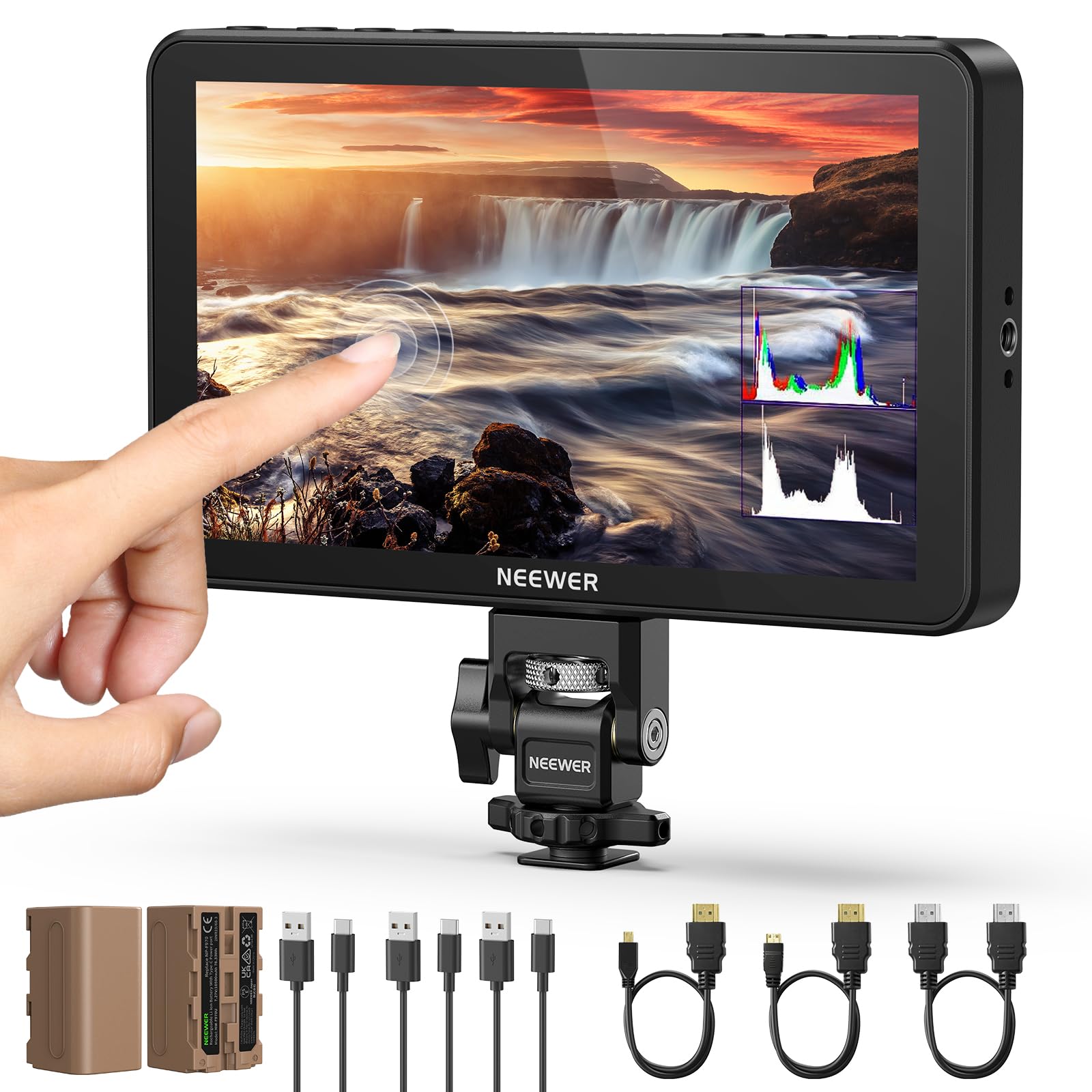 NEEWER F600 7 inch 2400nit Camera Field Monitor