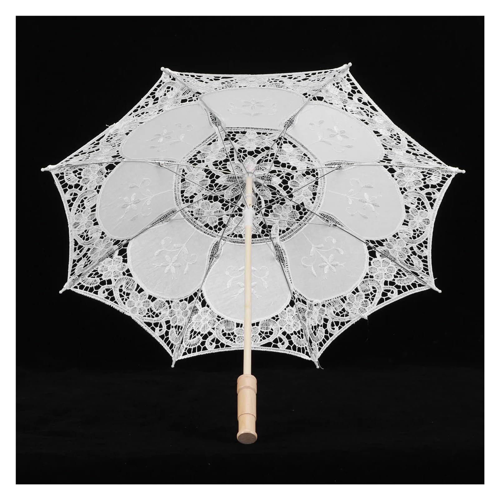ombrello da sposa in pizzo, ombrellino a mano, Ombrellone da sposa in pizzo bianco grande e piccolo