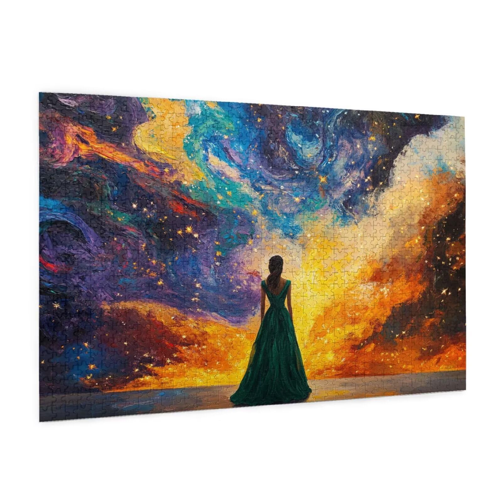 Kobiety Puzzle 5000 Pieces Dream Puzzle Adult Początkujący z pudełkiem prezentowym, DIY Interaktywne Puzzle Rodzinna wymagająca gra, Relief Stres Home Wall Room Decor Art Prezent dla mężczyzn 100 x