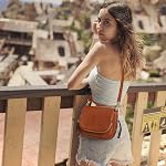 Sacs bandoulière pour femmes, petits sacs en cuir PU à porter sur l'épaule avec plusieurs poches