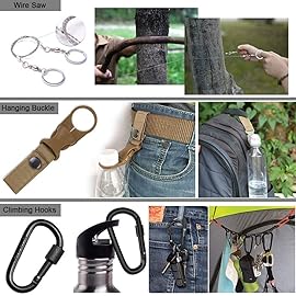 EILIKS Survival Gear, Emergency Survival Kit and Equipment 23 in 1, Cool Top Gadgets Gifts for Men Women Valentines Birthday Fathers Day, Christmas Stocking Stuffers, Camping Accessories