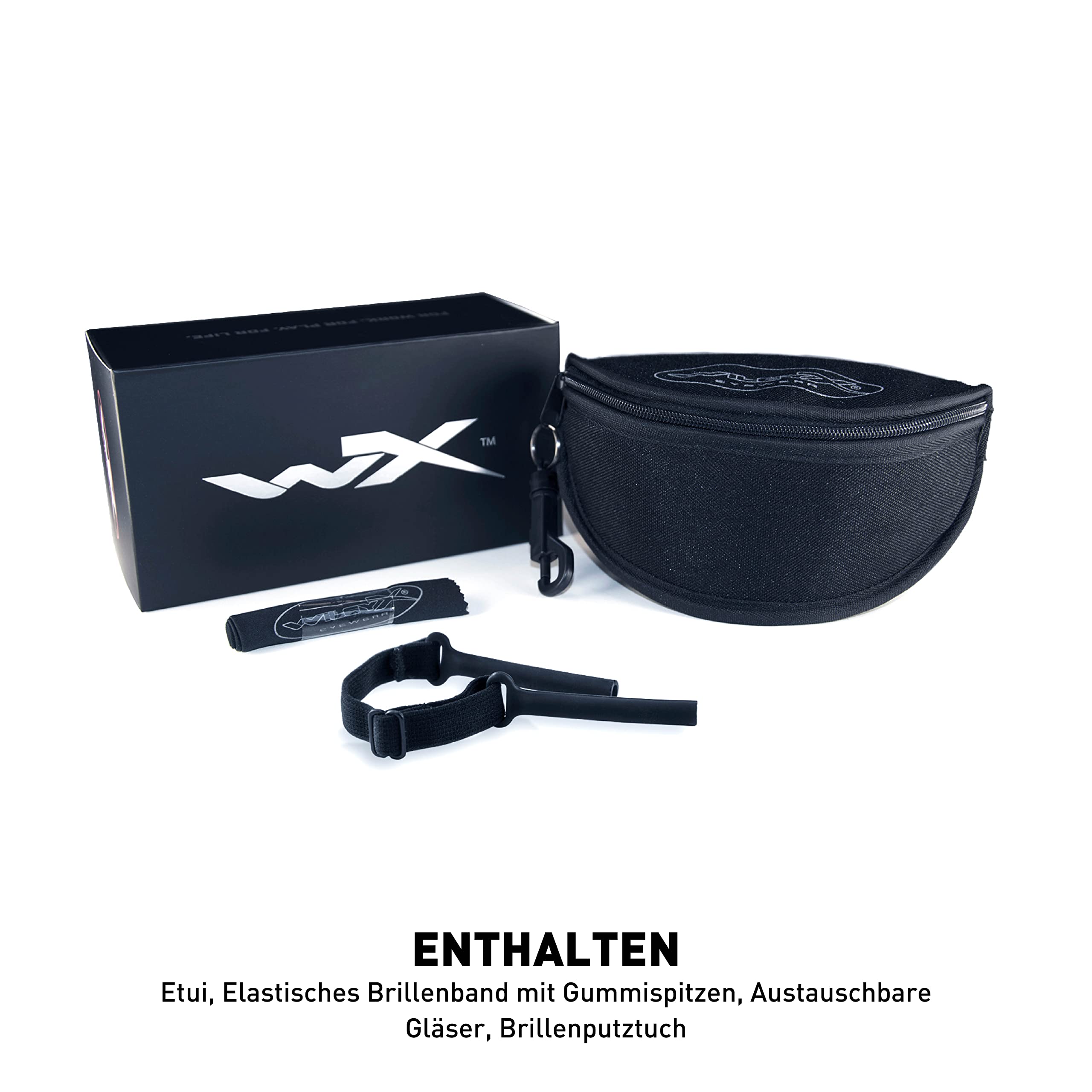 Wiley X │ WX Rogue Comm | Sonnenbrille Herren | Schutzbrille │ Taktische Militärische MTB Brille Laufbrille Radfahren Fahrt Wandern Fischen Outdoor-Aktivitäten Airsoft | 100% UVA/UVB-Schutz