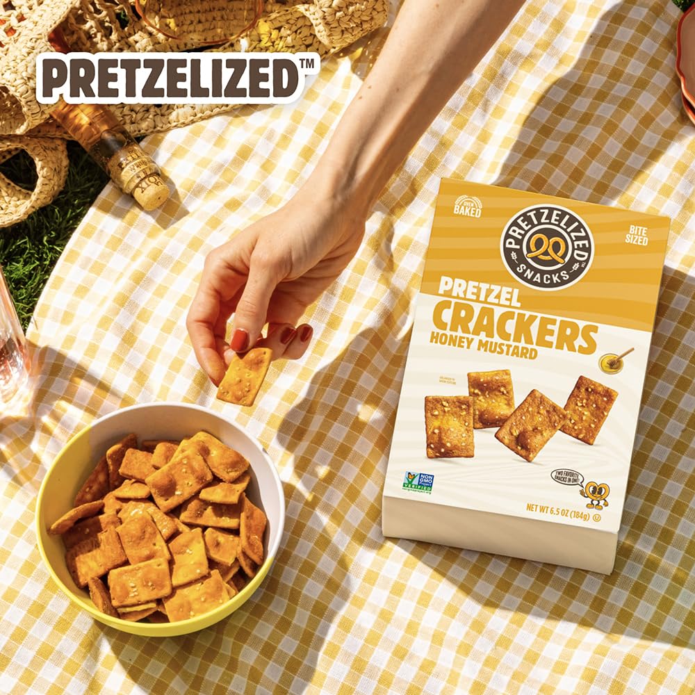 Pretzelized, Honey Mustard Pretzel Crackers, 6.5 Ounce thumbnail 4