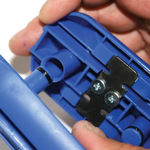 Miniatura 4 de FastCap Q.TRIM - Recortadora neumática cuádruple con hoja de acero al carbono de 30 grados, alicates azules y FastCap, recortadores de corte macro