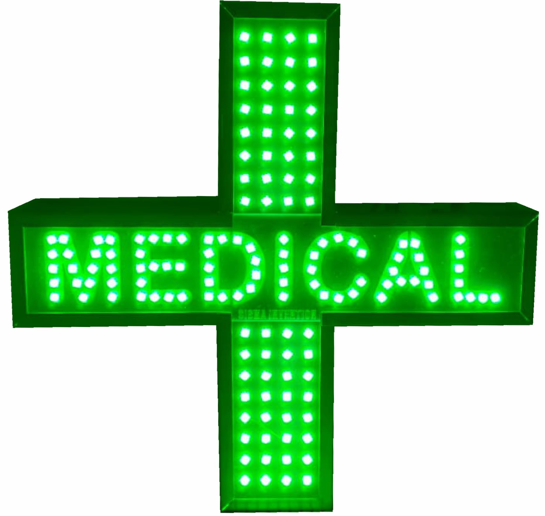 SIGMA INVENTIONS LED Medical Plus Sign – 18" x 18" Double-Sided Illuminated Sign with Blinking Green Plus and “MEDICAL” Text – Waterproof Outdoor LED Light for Clinics, Dispensaries, Pharmacies and Medical Stores-image-20