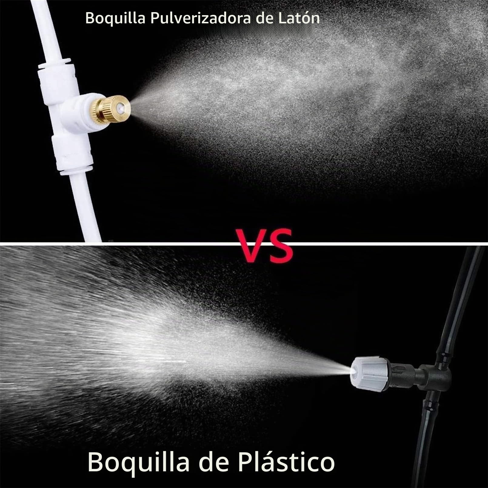 Kit de Sisteme de Enfriamiento por Nebulización con filtro & Cronómetro, Sisteme de Nebulizacion para Exteriores con Bomba silenciosa de 24v