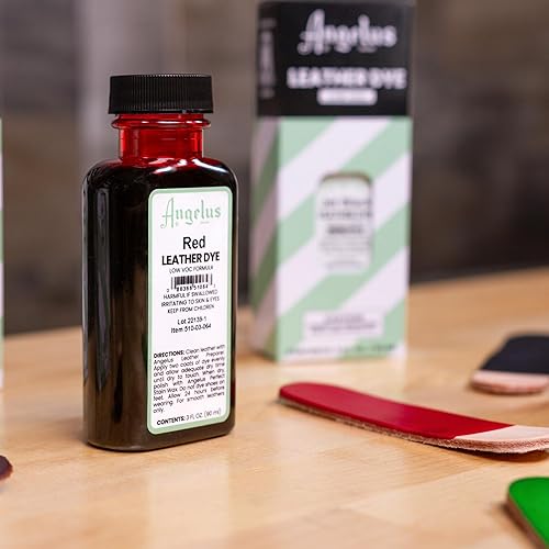 Miniatura 18 de Angelus Tinte para cuero – Tinte flexible para cuero para zapatos, botas, bolsos, manualidades, muebles y más, 3 onzas, Dauber incluido (marrón)