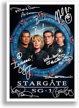 Stargate SG-1 Cast Signed Autograph A4 Poster Photo Print TV Show Series Season Framed DVD Boxset Memorabilia Gift A4 Poster Only