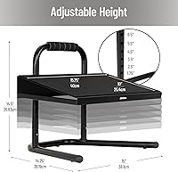 Vista 3 de MIND READER - Reposapiés ergonómico de altura ajustable
