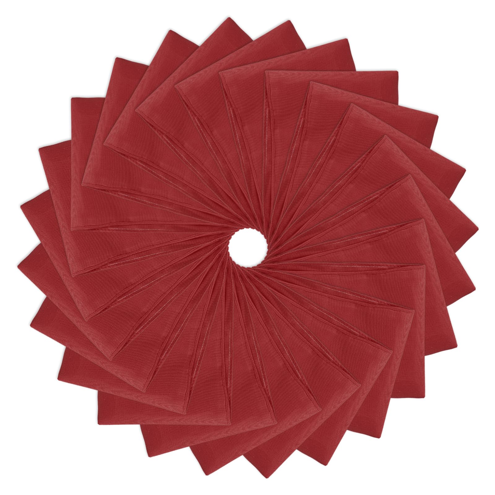 PATIKIL Bandane grandi in tinta unita, 53,3 x 53,3 cm, confezione da 24, bandane multifunzionali, per donne e uomini, rosso scuro