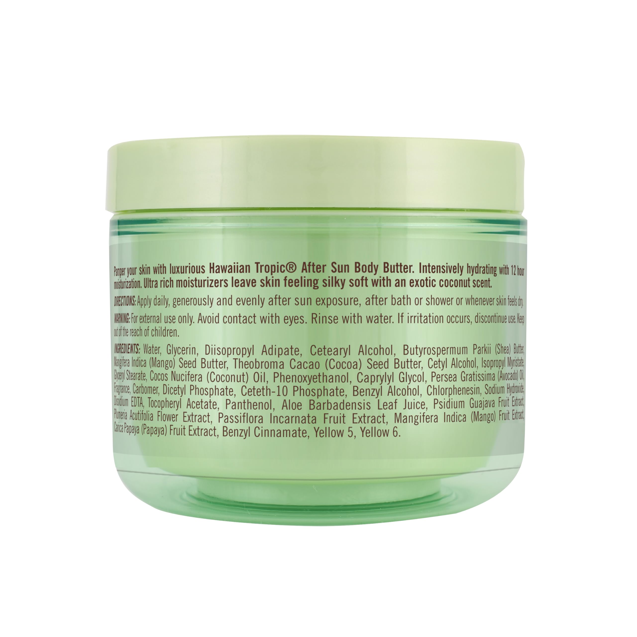 Hawaiian Tropic After Sun Lotion Moisturizer and Hydrating Body Butter with Coconut Oil, 8 ounce