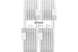 USB-C 10ft Fast Charging and Durable Nylon Braided Cable