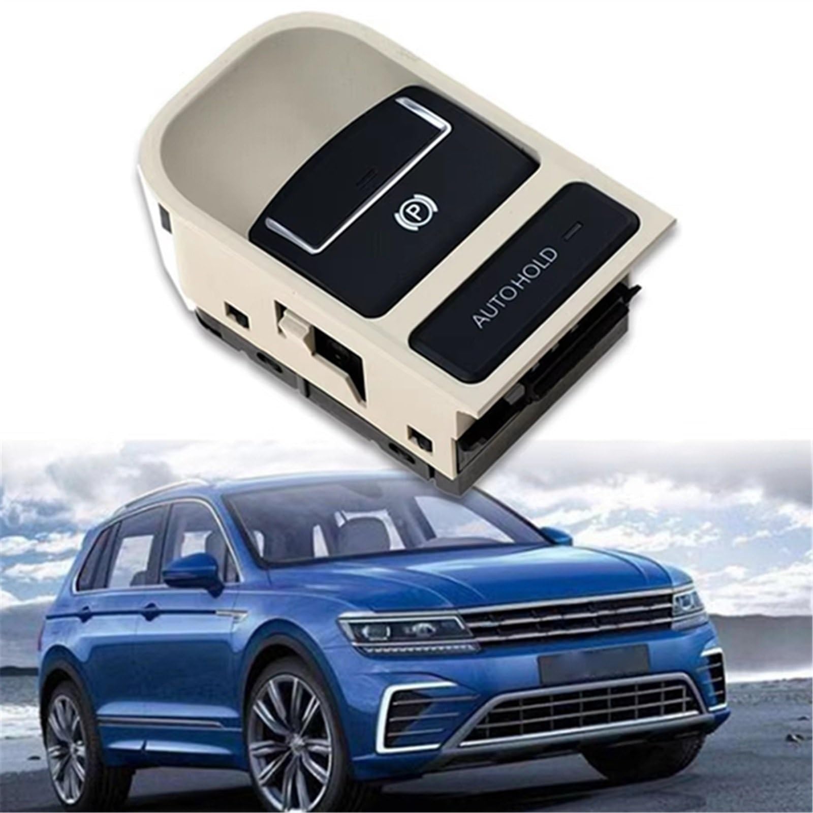 Przełącznik parkowania kompatybilny z VW dla Sharan 2011 2012 2013 2014 2015 2016 elektroniczny przełącznik hamulca ręcznego przełącznik przycisku hamulca samochodowego akcesoria do części