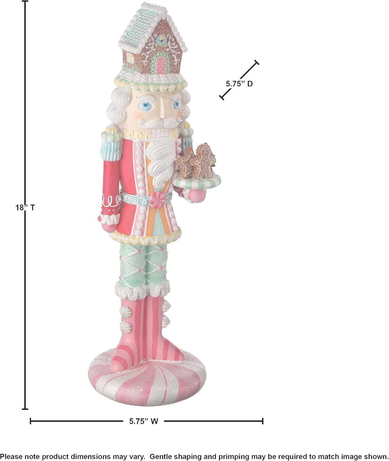 Regency International 18" Resin Candy Nutcracker with Cake