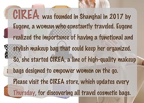 Miniatura 8 de cirea Bolso cosmético moderno de la PU del estilo del cubo de la capacidad simple y grande para el transporte fácil del bolso del maquillaje de las